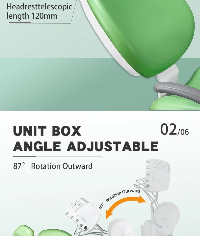 CE Approval High Quality Dental Chair Manufacturer Prices of Dental Chair Unit with 8 Bulbs LED Light Lt-325 QA